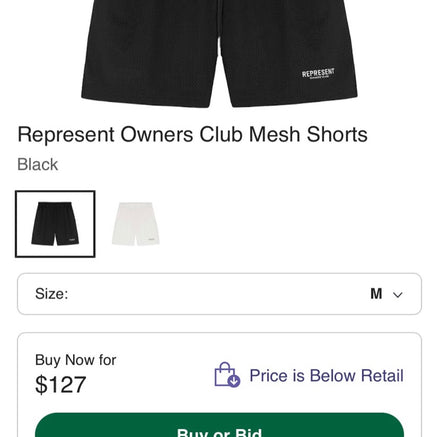 Represent Owners Club Mesh Short