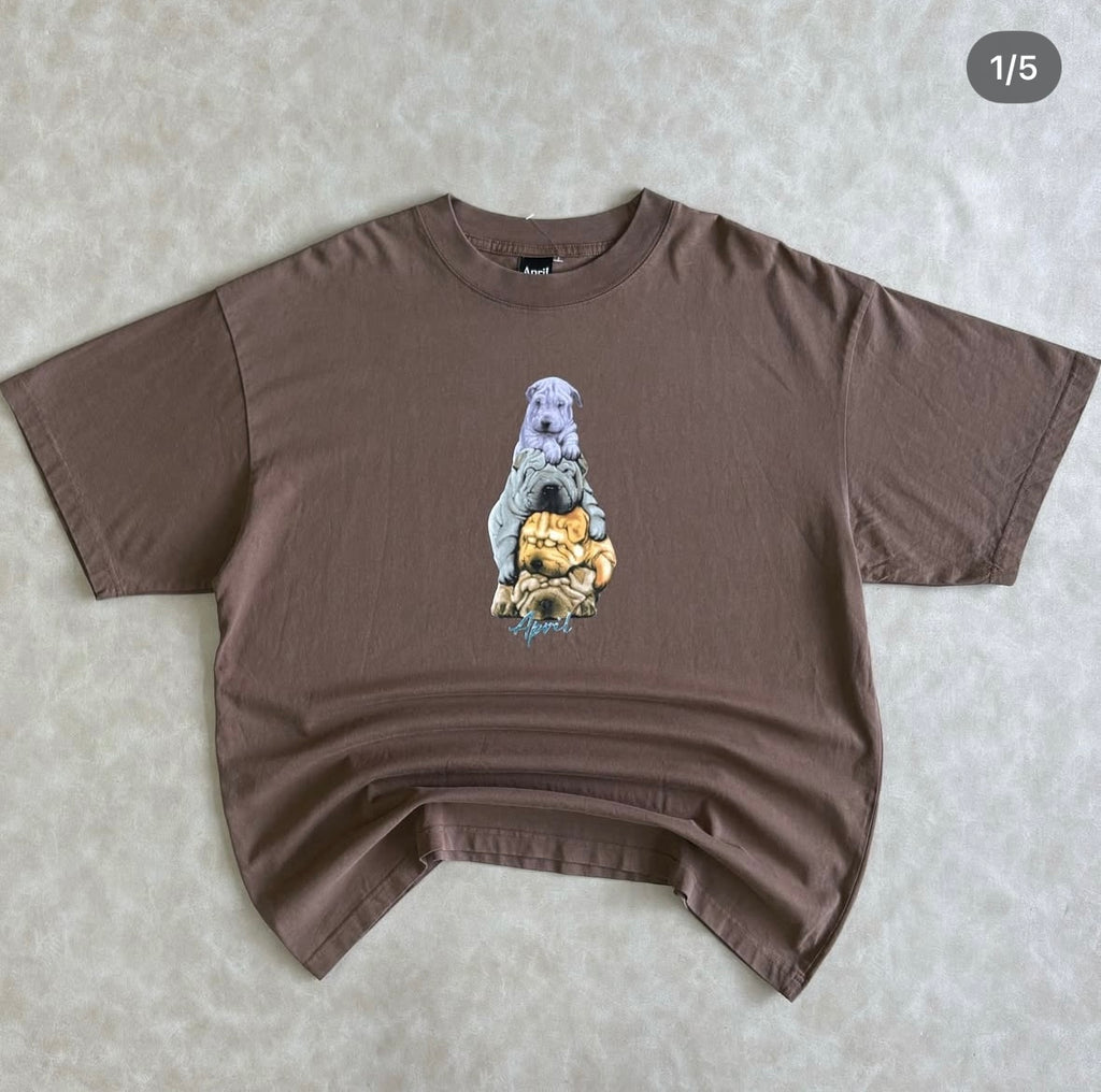 April The Dogs Tee - Washed