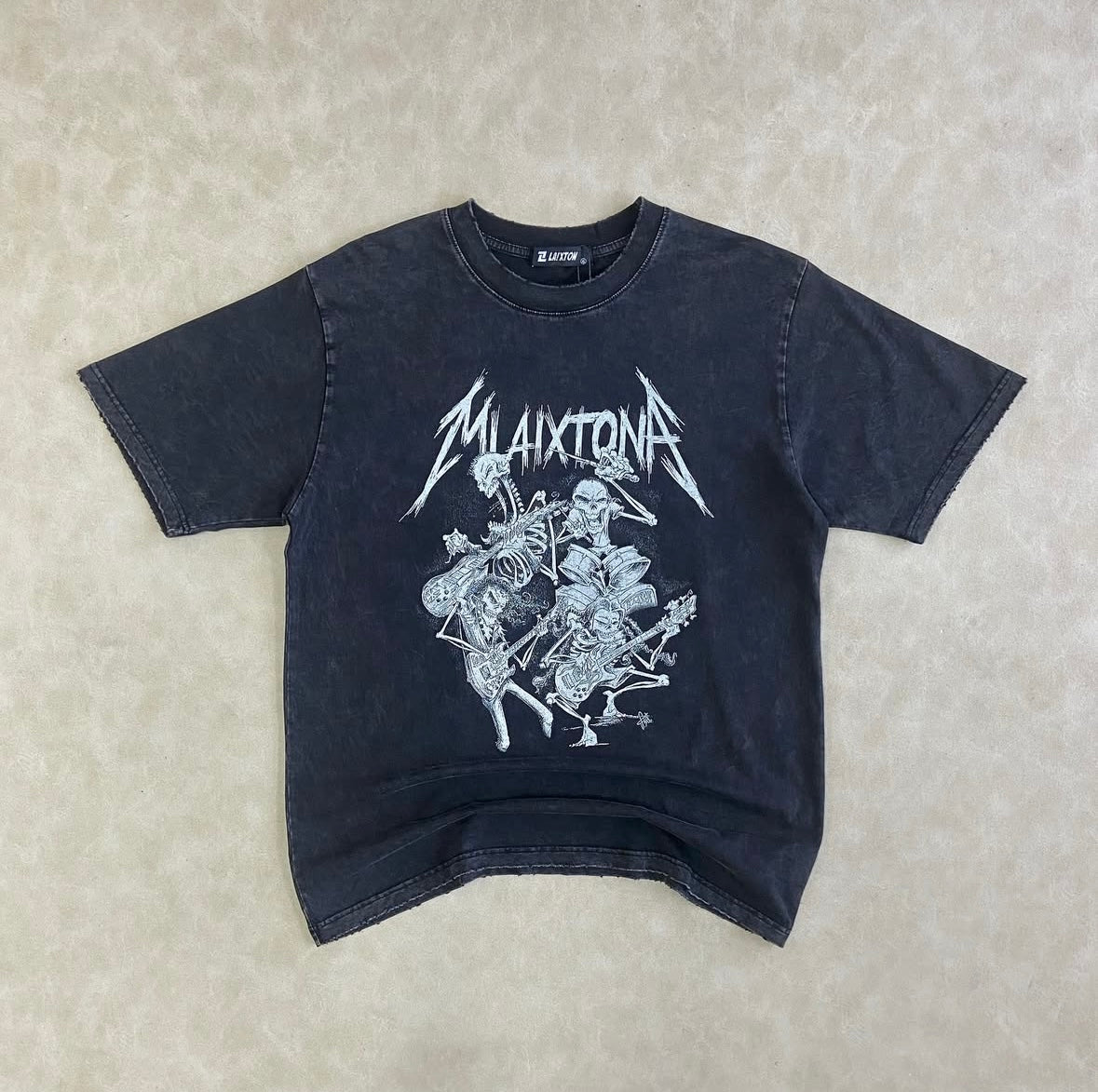 Laixton Black Washed T-Shirt