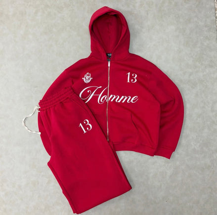 Oversized Boxy Homme 13 Zip Through
Extreme Wide Leg Tracksuit