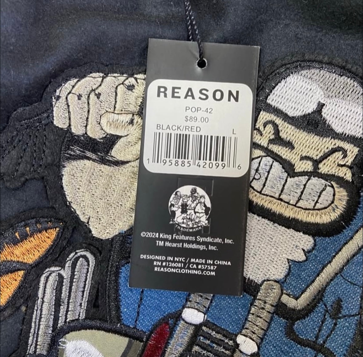 Reason X Popeye Varsity Jacket