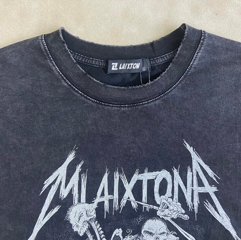 Laixton Black Washed T-Shirt
