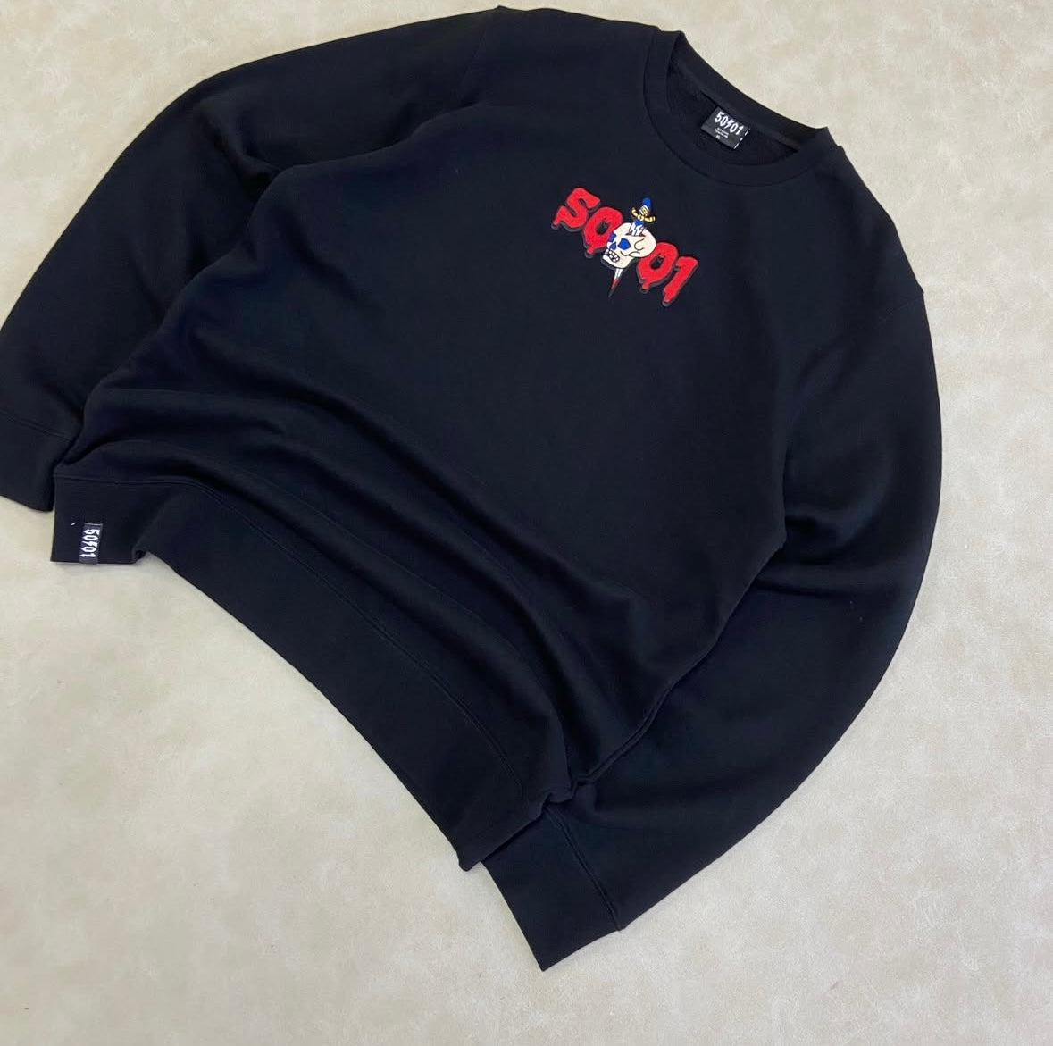 50to01 - STAB SWEATSHIRT BLACK