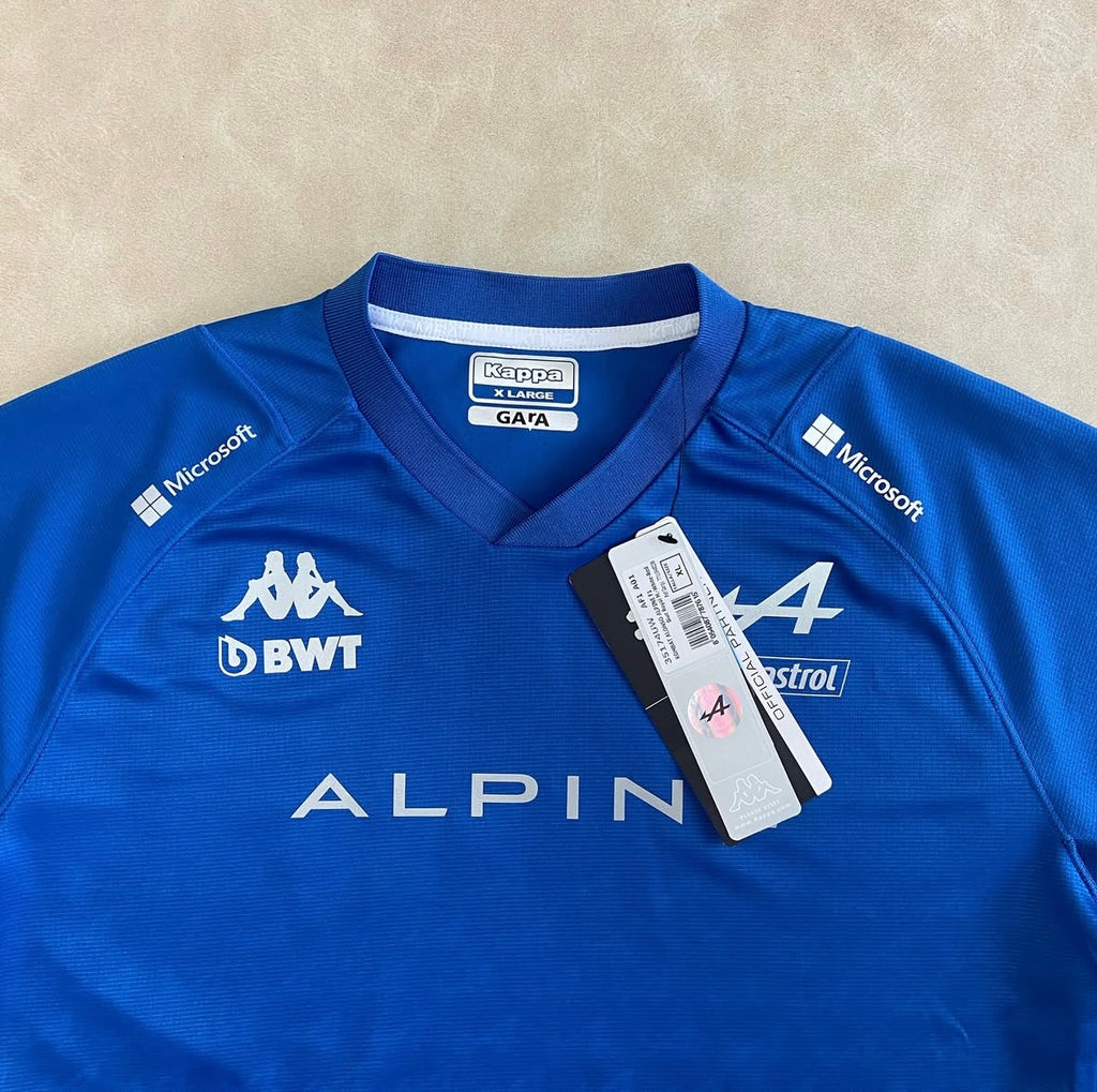 Alpine T-Shirt F1 Fernando Alonso Team Kappa Royalblau 341D45W