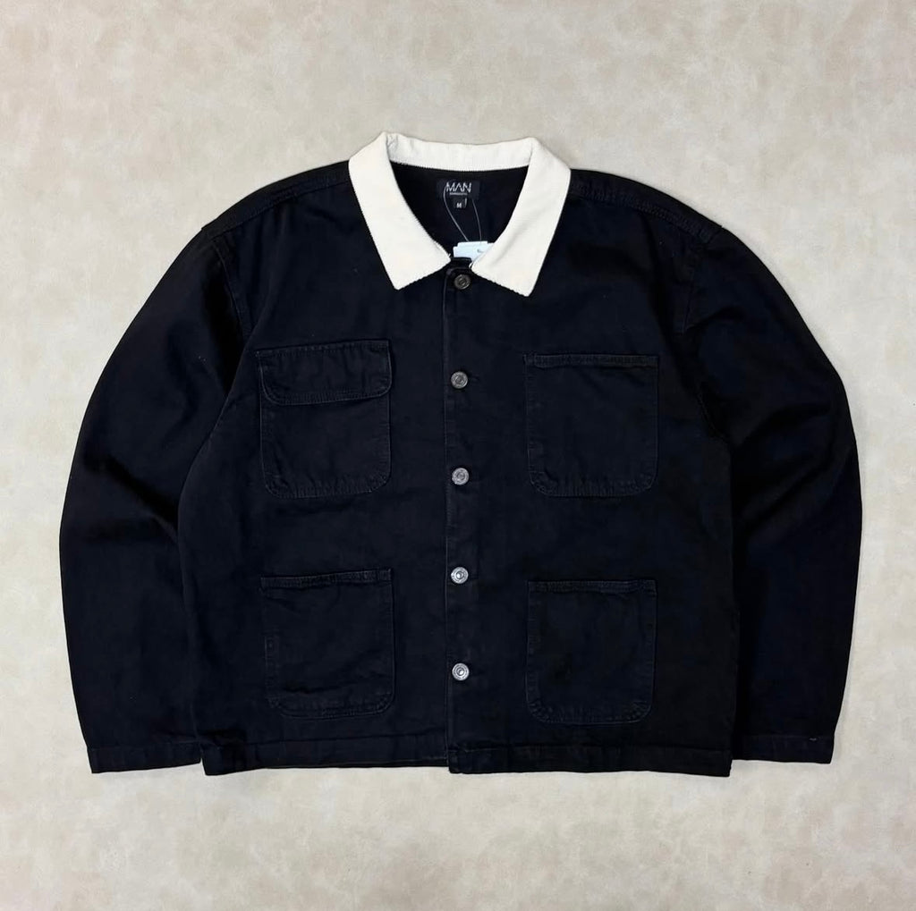 Regular Cord Collar Jean Jacket
