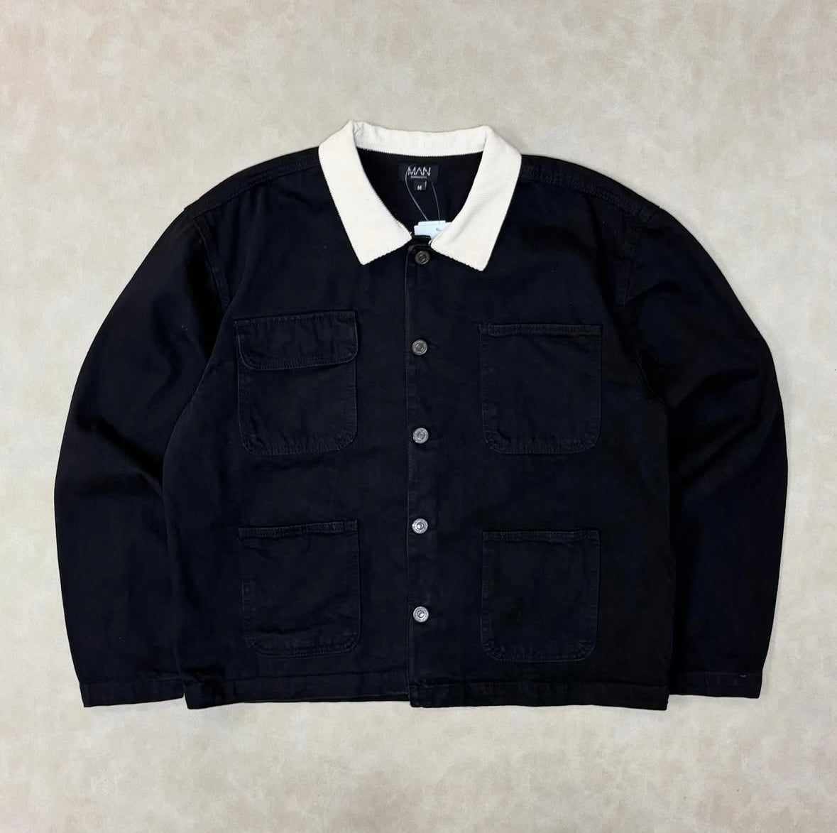 Regular Cord Collar Jean Jacket