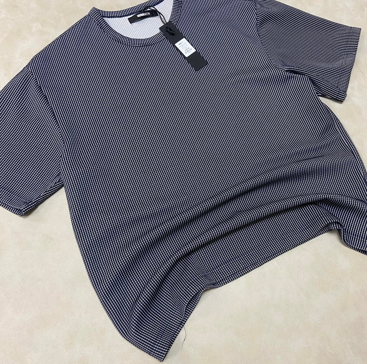 Subtle Waffle Relaxed Textured Boxy Shirt