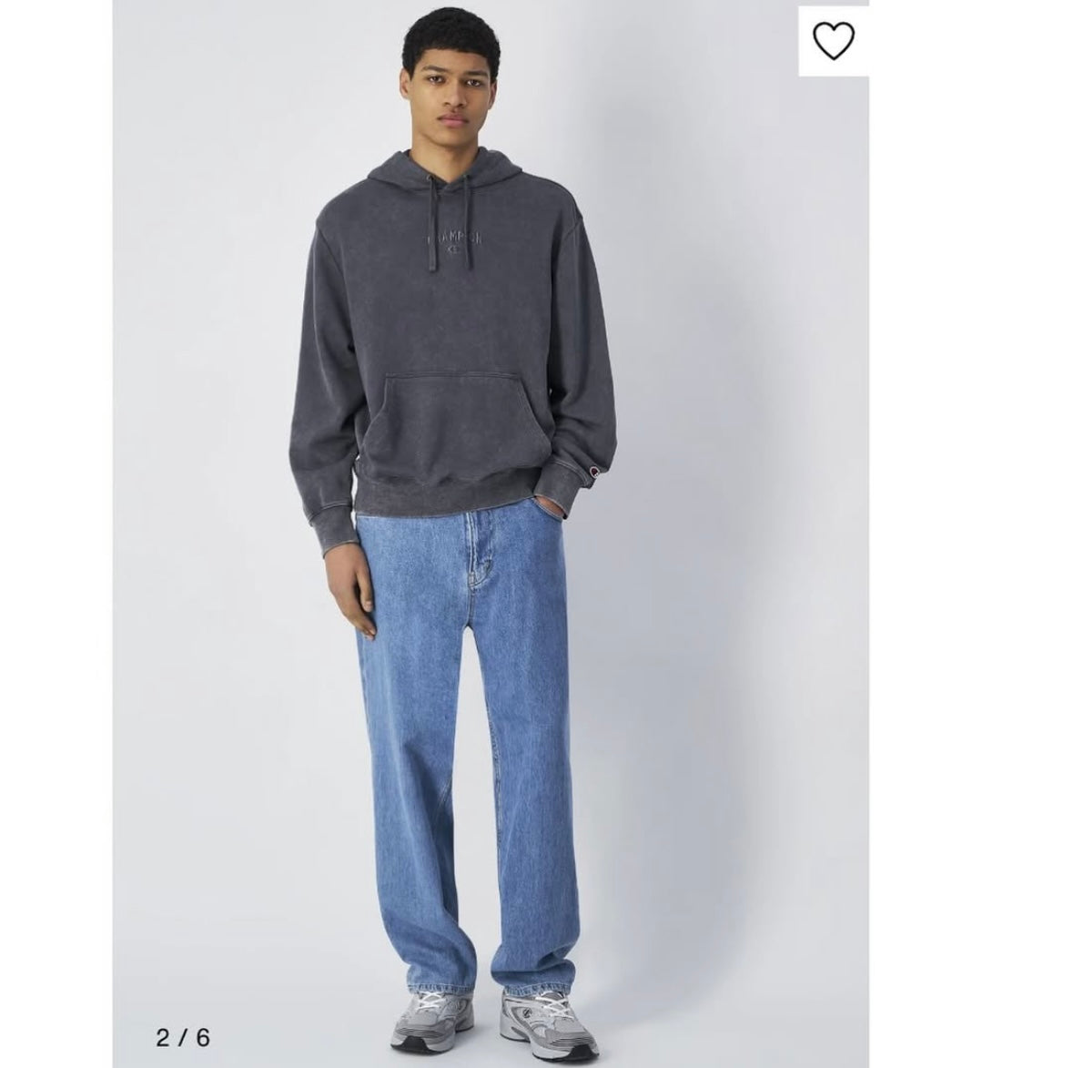 Champion MINERAL DYE - Hoodie - dark grey melange