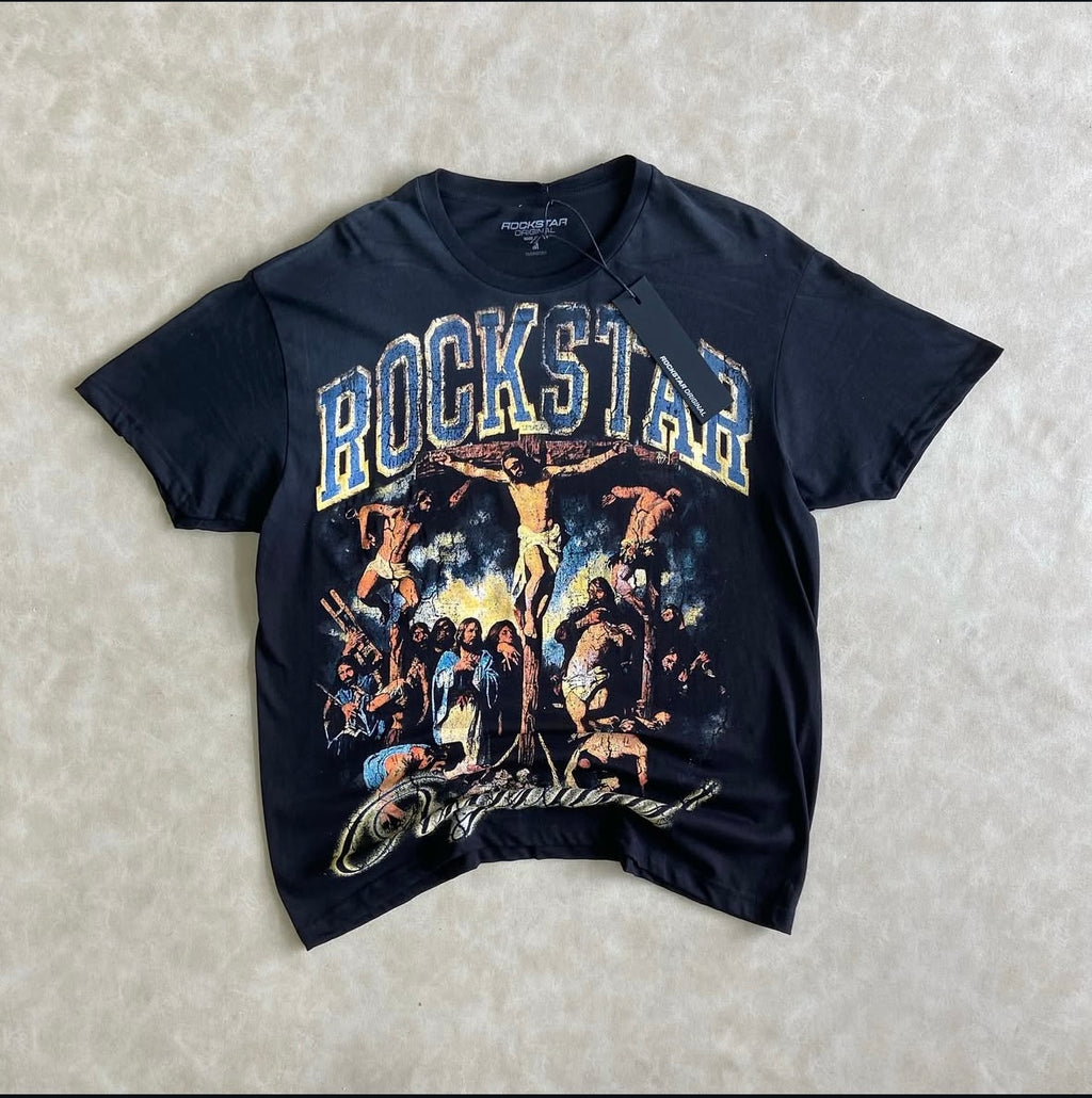 Waller Black Oversized Graphic T-Shirt