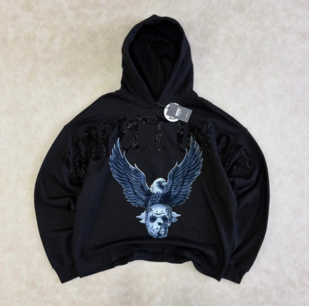 ROKU STUDIO Respect Or Die Cropped
Graphic Hoodie
