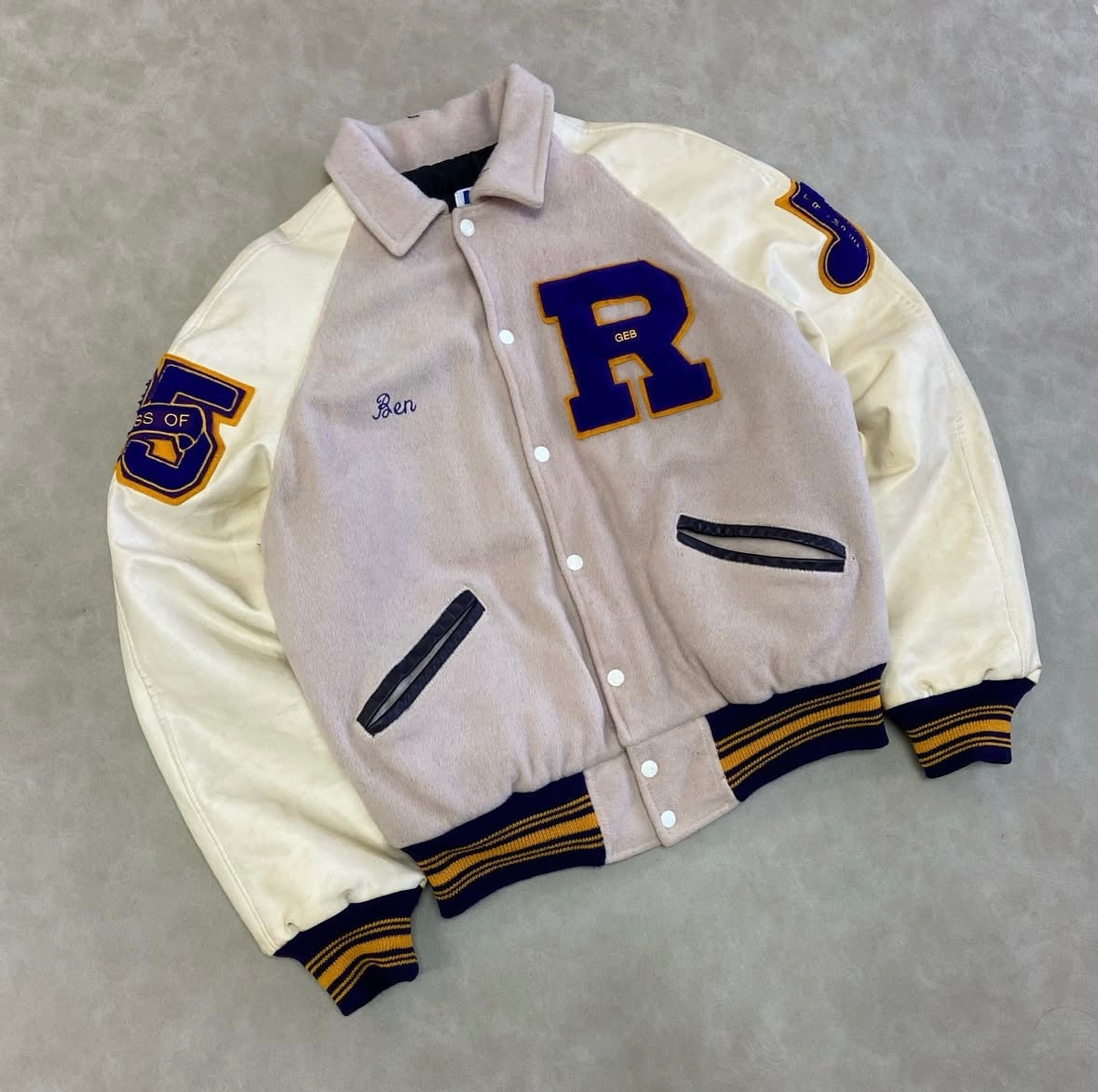 Varsity 90s Leather Jacket