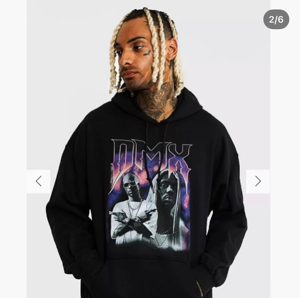 Oversized Hoodie With DMX Print