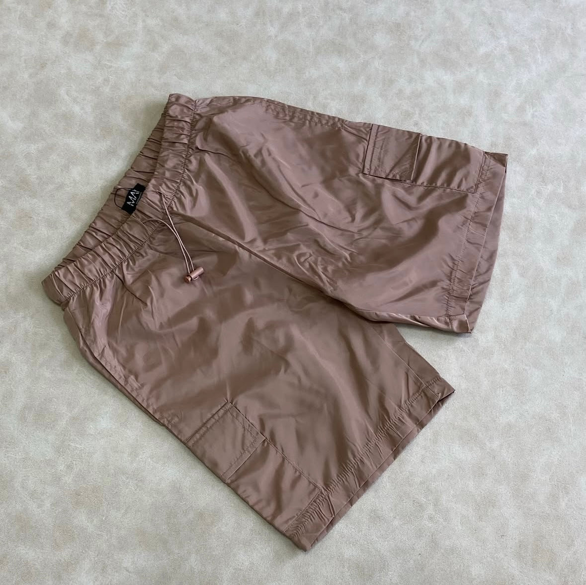 Plus Cargo Shorts With Elastic And Alamar