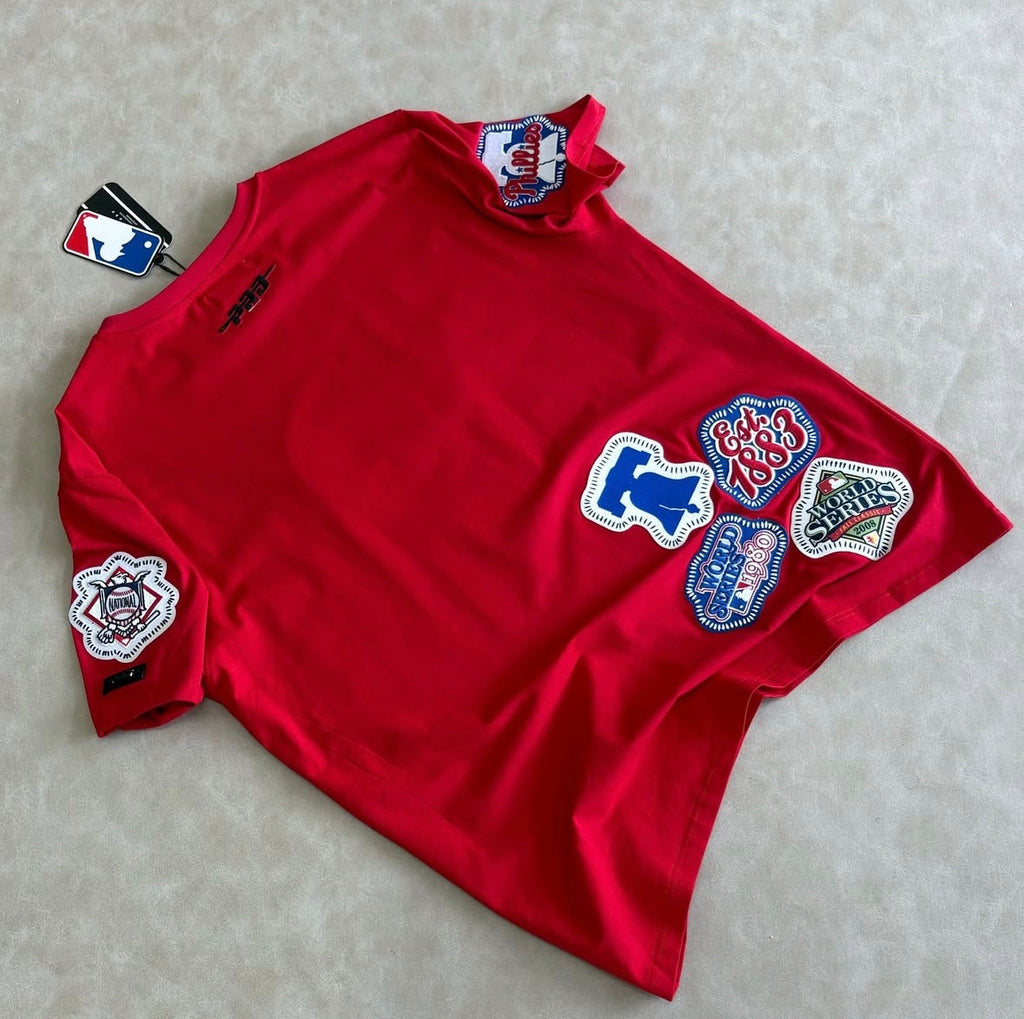 MLB Philadelphia Phillies DIY Pick Stitch Men’s Single Jersey Top