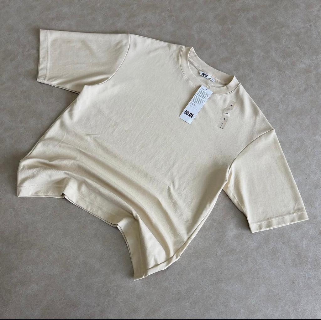 _AlRism Cotton Oversized T-Shirt | Half-
Sleeve