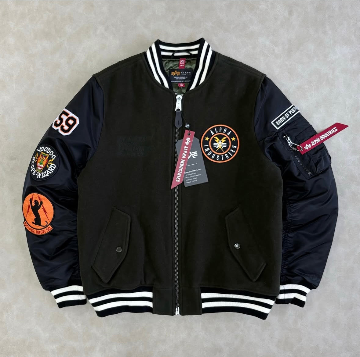 Alpha Wool Bomber Jacket