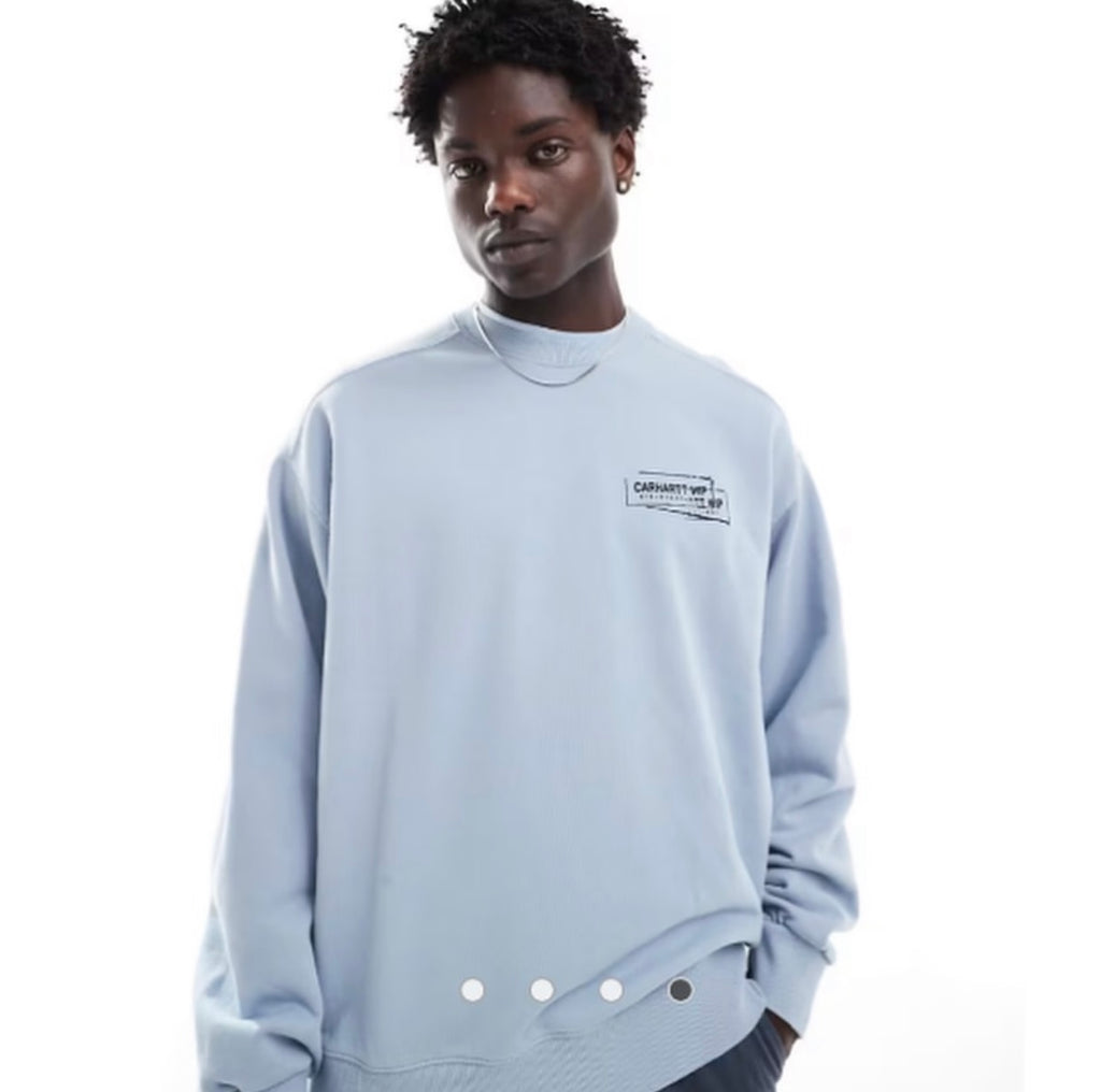 Carhartt WIP STAMP - Crewneck - Misty Sky