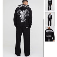 Oversize Straight Tracksuit With Official Print