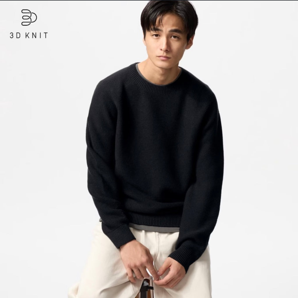 UNIQLO 3D Knit Crew Neck Sweater