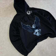 ROKU STUDIO Respect Or Die Cropped
Graphic Hoodie