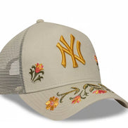 New York Yankees Floral Icon Trucker A-Frame Snapback