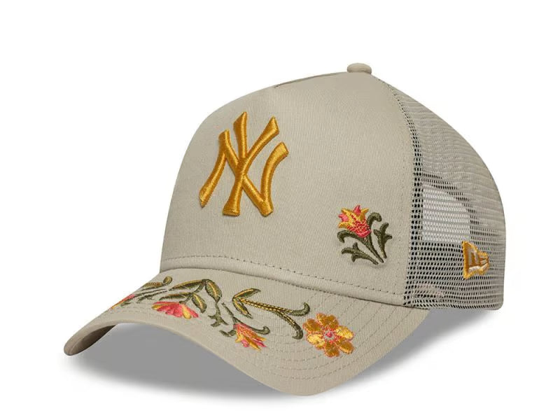 New York Yankees Floral Icon Trucker A-Frame Snapback