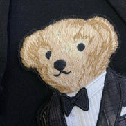 Polo Bear Fleece Hoodie Purple Label