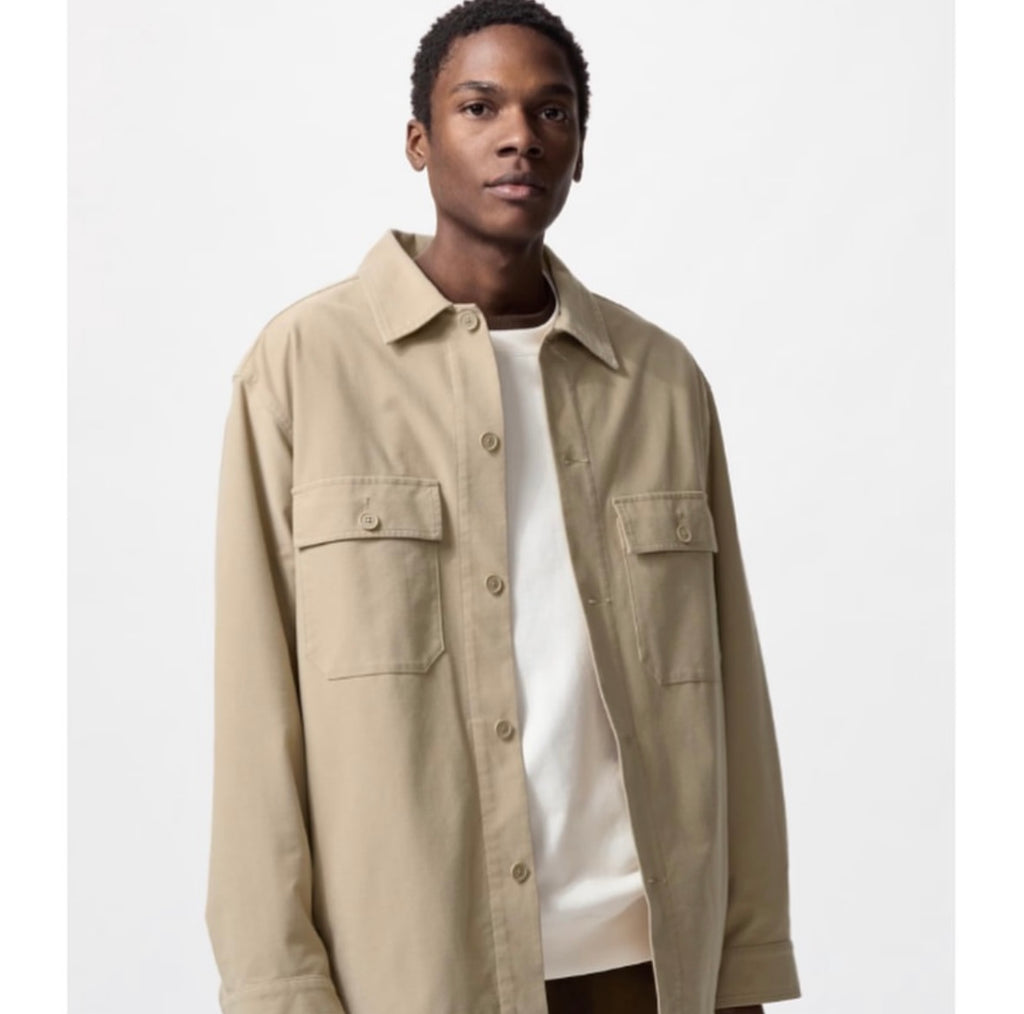 Beige Overshirt Uniqlo
