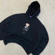 Polo Bear Fleece Hoodie Purple Label