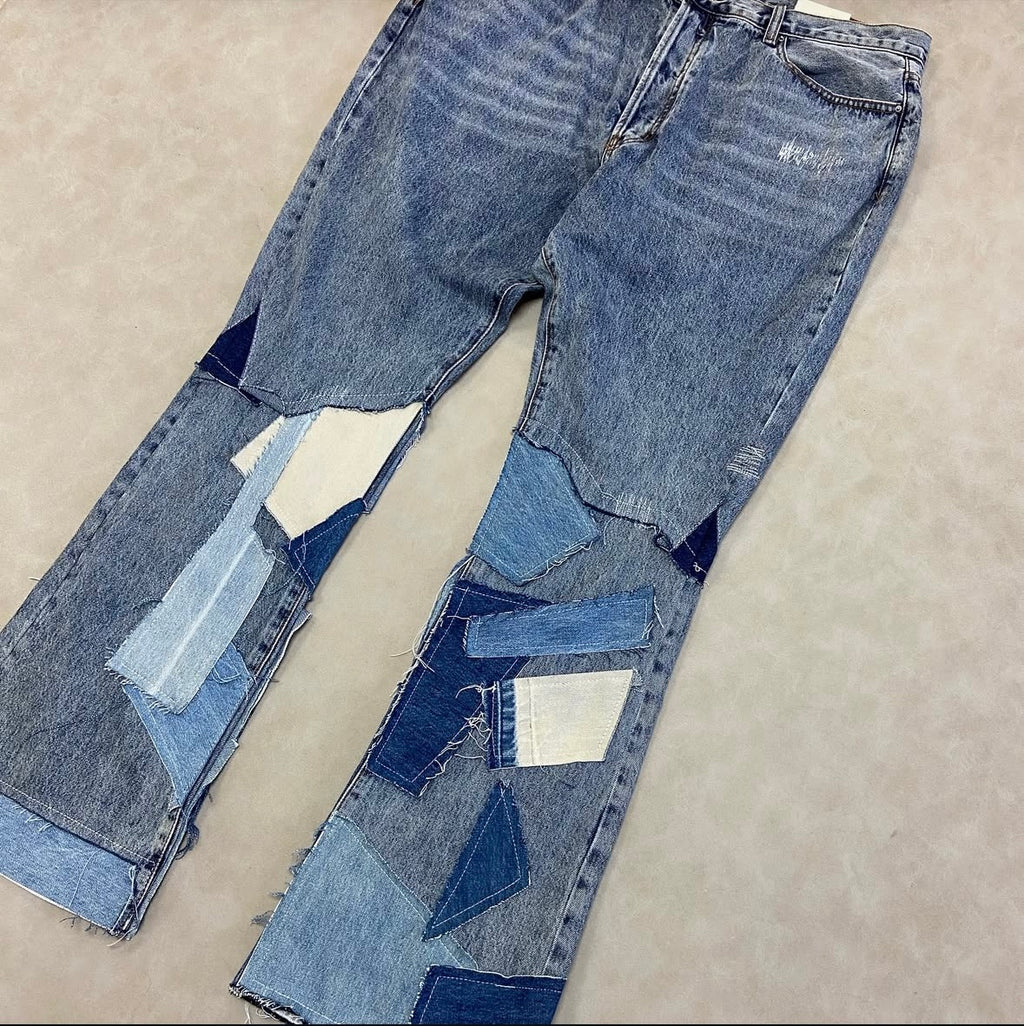 mnml B424 Patch Flare Denim
