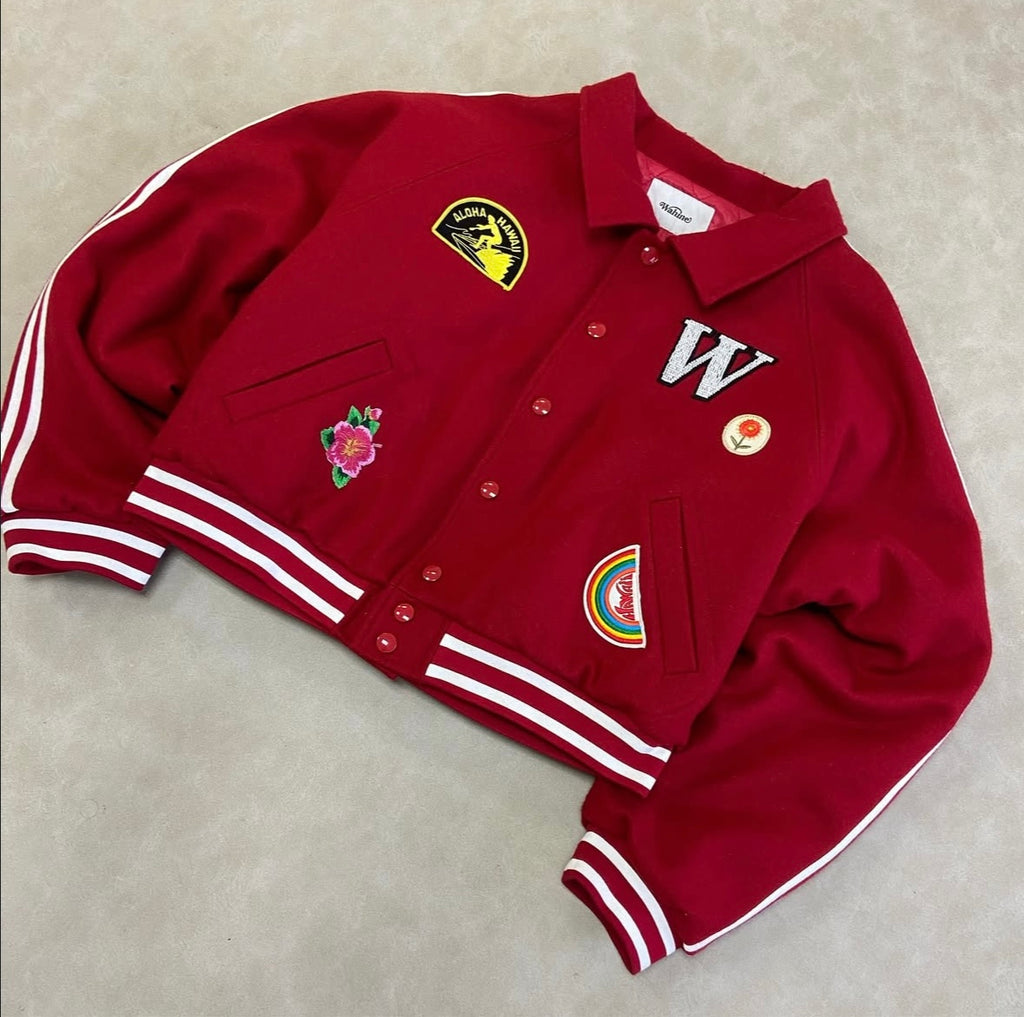 Waine Varsity Boxy Unisex Jacket