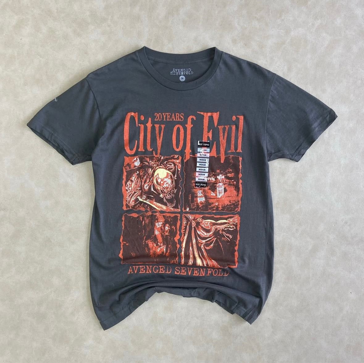 City Of Evil Grey T-shirt