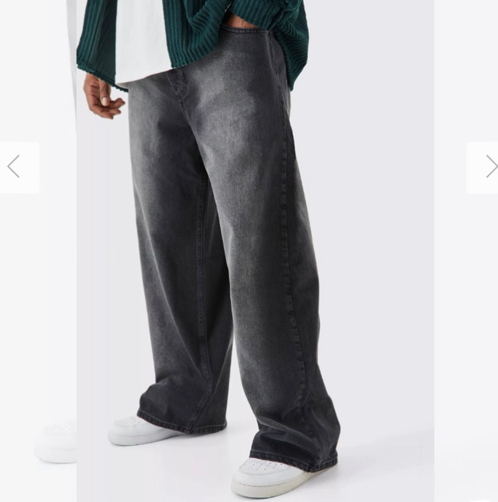 PLUS BAGGY RIGID WASHED JEAN
