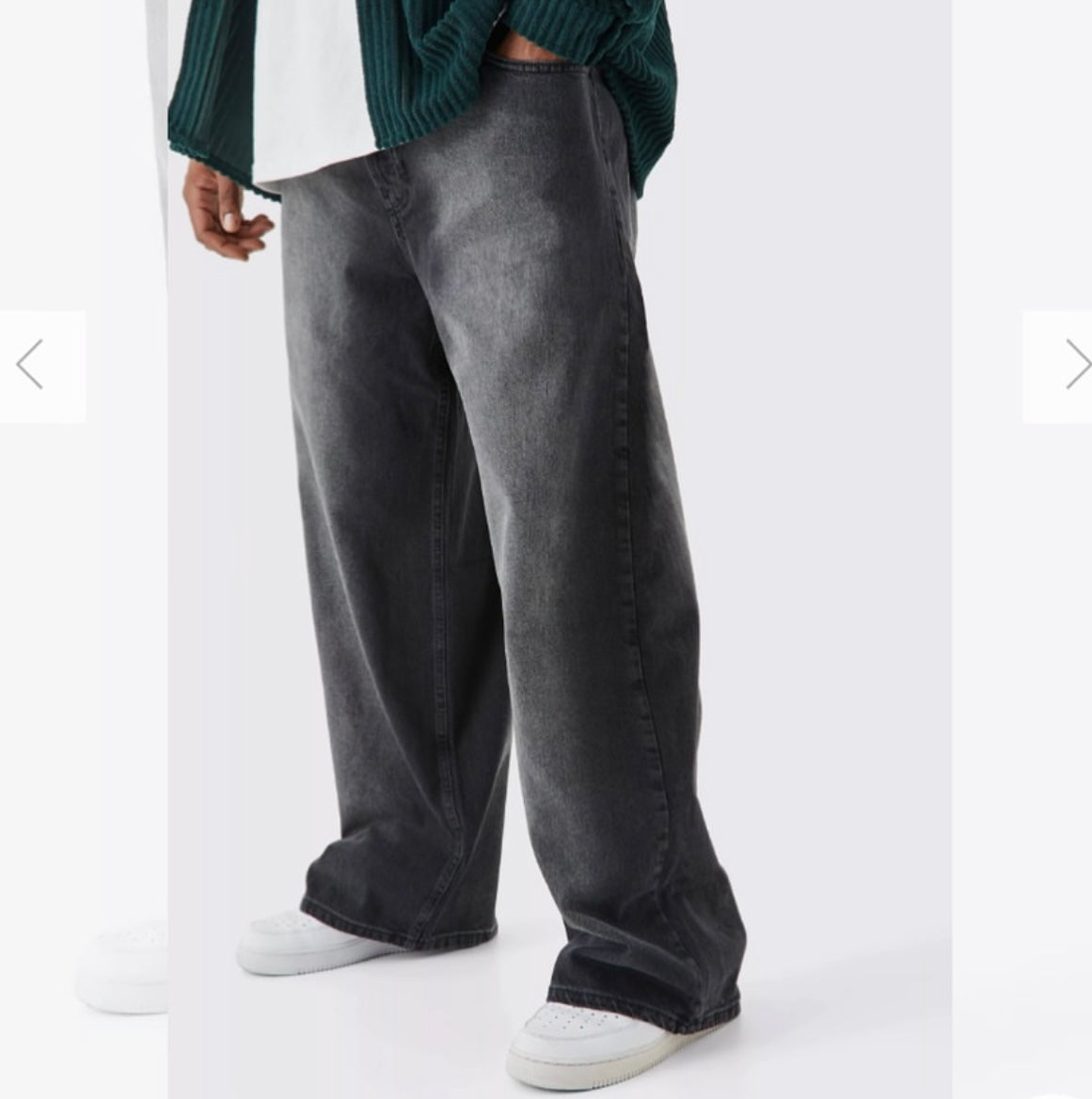 PLUS BAGGY RIGID WASHED JEAN