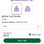 Sp5der Acai Hoodie