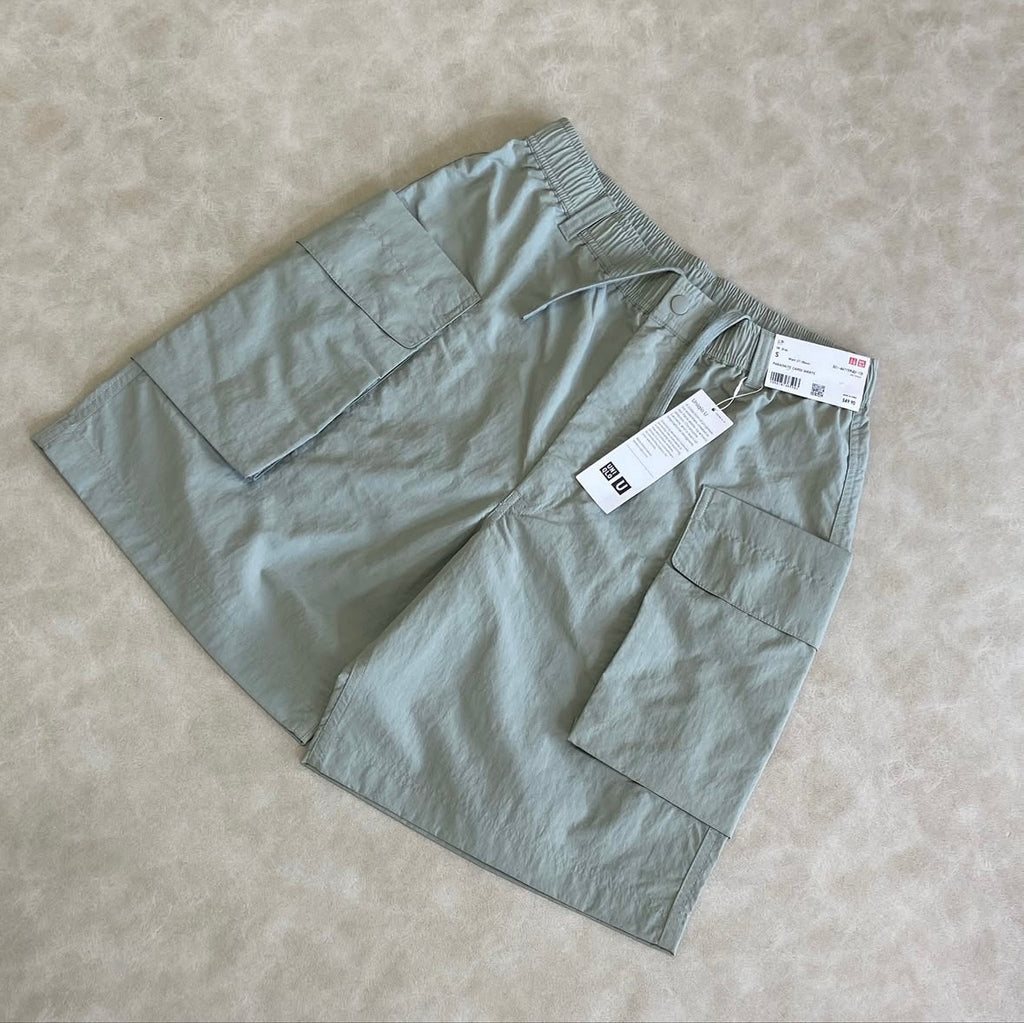Plug Elasticated Waist Popper Side Relaxed Cargo Shorts