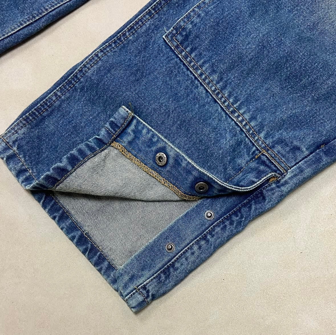 Relaxed Fit Carpenter Jeans With Split
Hem