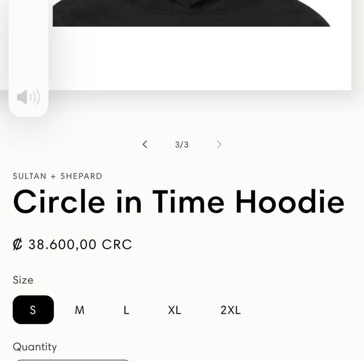 SULTÁN+SHEPARD CIRCLE IN TIME
HOODIE