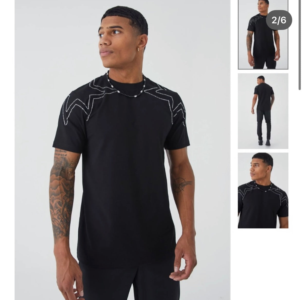 Heavyweight Rhinestone Star T-Shirt