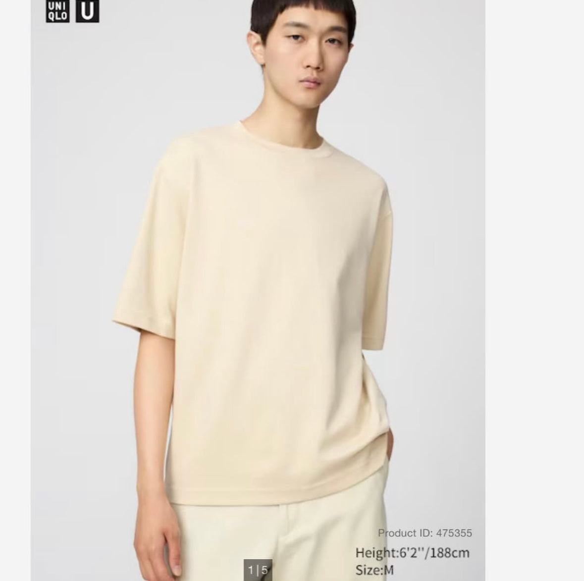 _AlRism Cotton Oversized T-Shirt | Half-
Sleeve