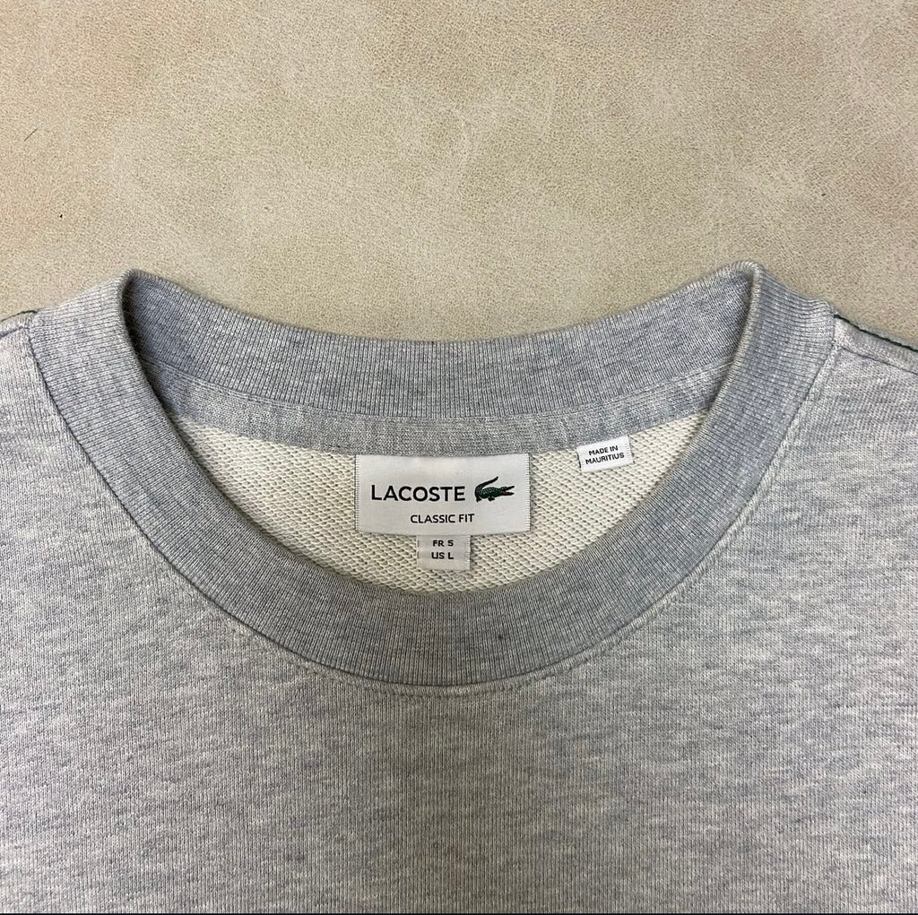 Lacoste Crew Neck Unbrushed Fleece