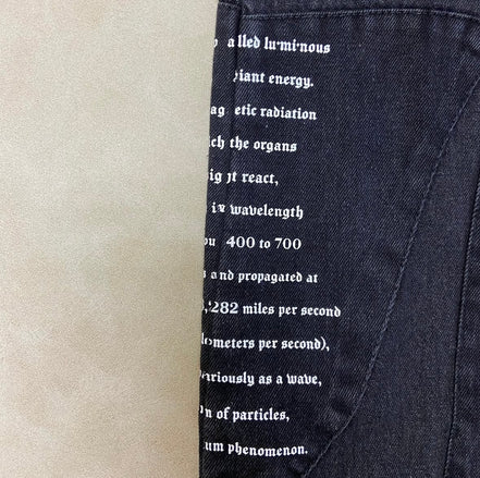 Rigid Slim Flare Patchwork Applique
Jeans