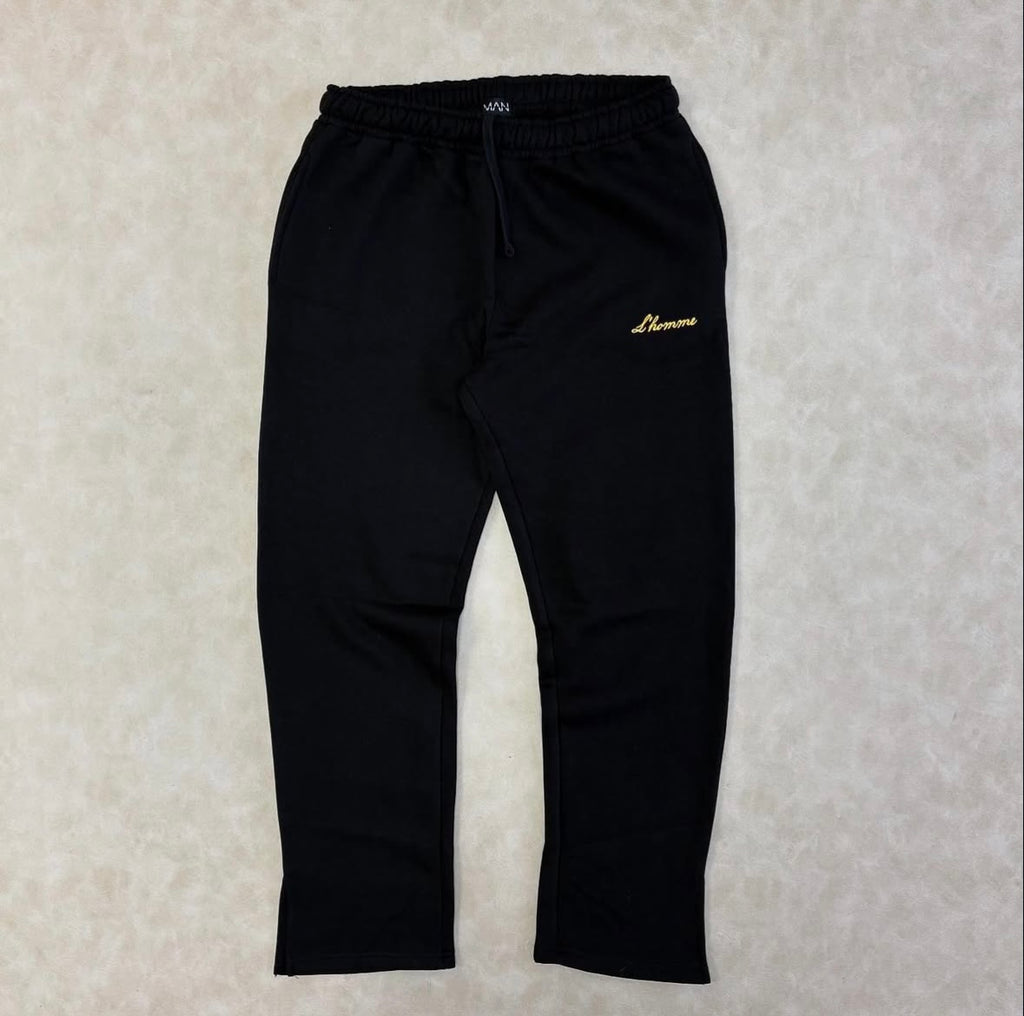 Regular Fit L'Homme Split Hem Pants