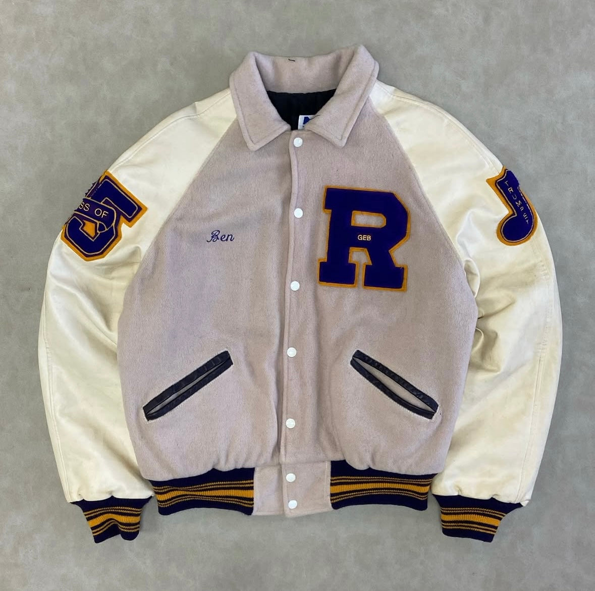 Varsity 90s Leather Jacket