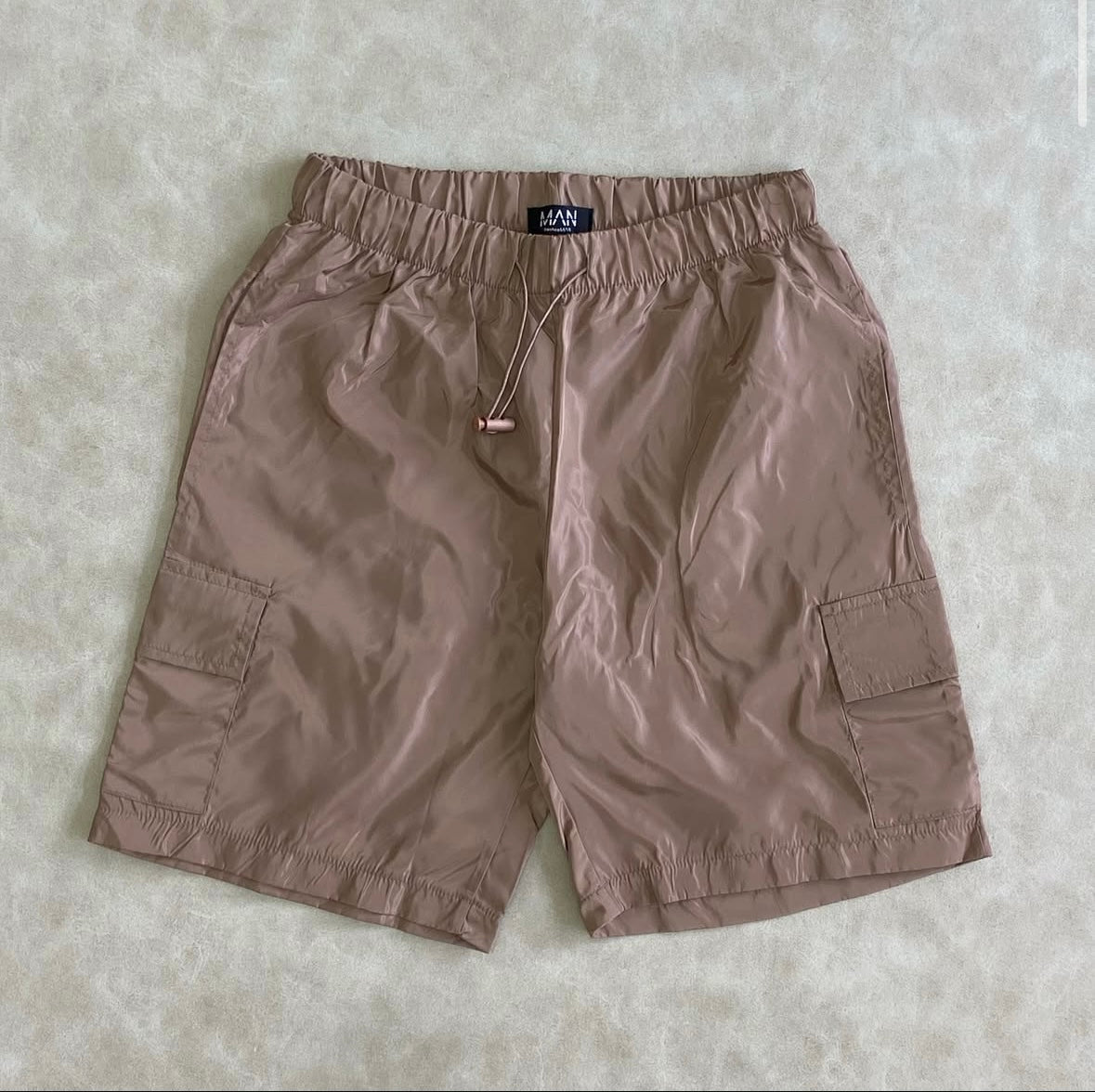 Plus Cargo Shorts With Elastic And Alamar