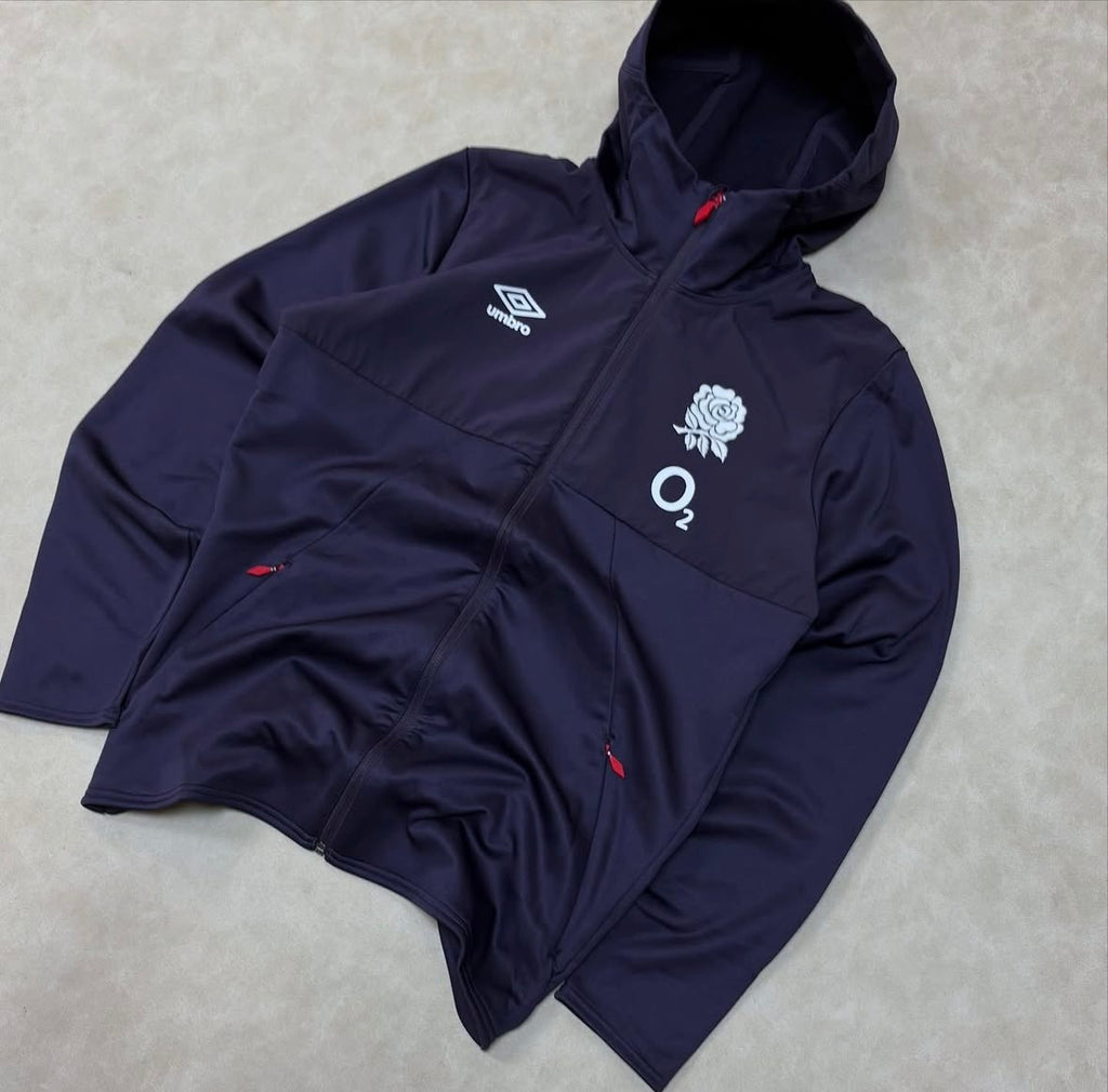 2024-2025 England Rugby Hooded
Jacket (Nightshade)