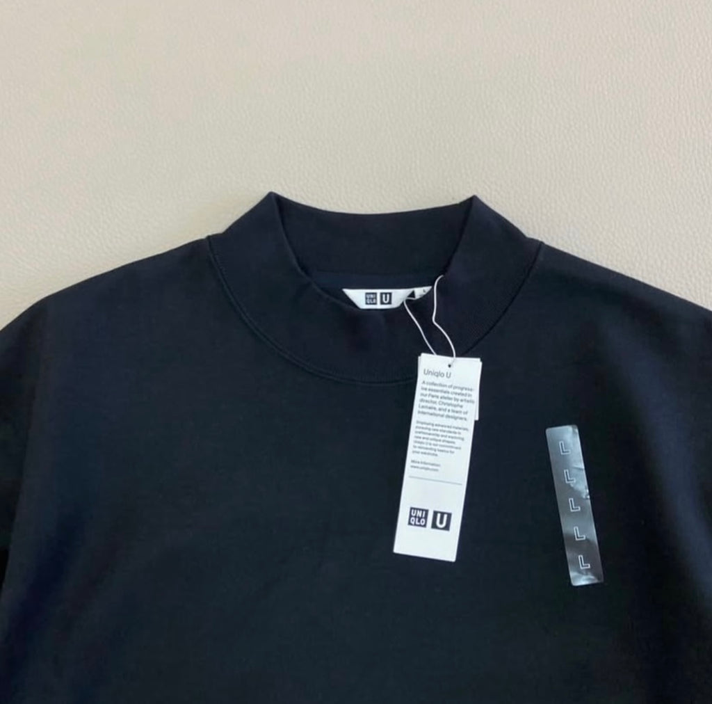 Brushed Mock Neck Long Sleeve