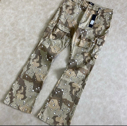 Trapper Cargo Stacked Slim Flared Pants