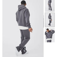 Oversized Boxy Printed Flared Tracksuit