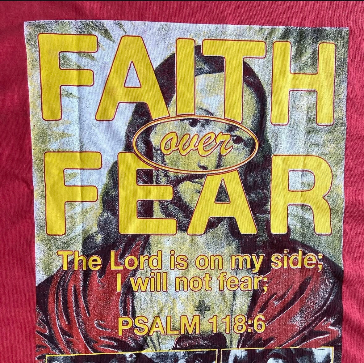 Faith Over Fear Psalm Short Sleeve Shirt